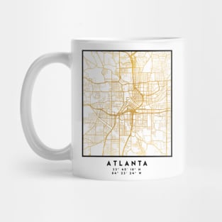 ATLANTA GEORGIA CITY STREET MAP ART Mug